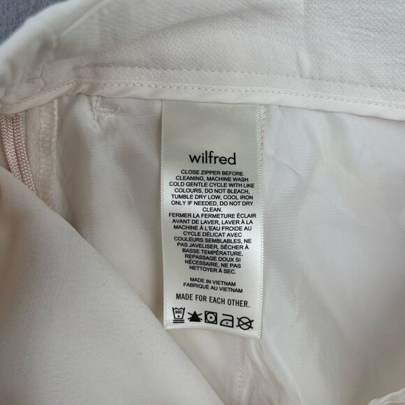 Aritzia Wilfred Alanya Trouser Wide Leg Pants Light Birch size 0 resortwear - Picture 8 of 9